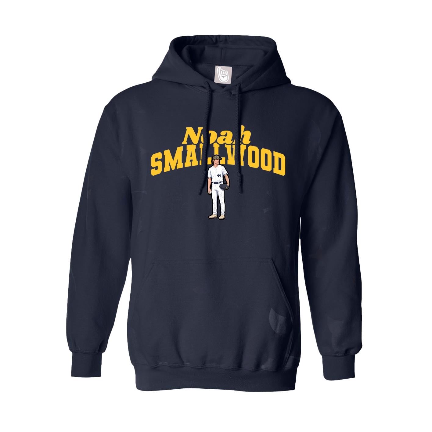 Youth Hoodie — Signature Arch in Navy