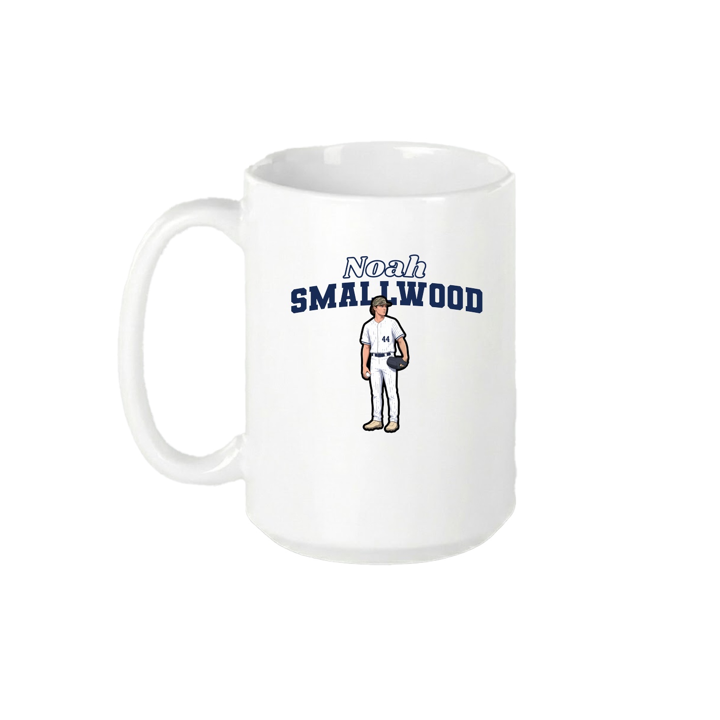 15oz Coffee Mug — Name Arch in White
