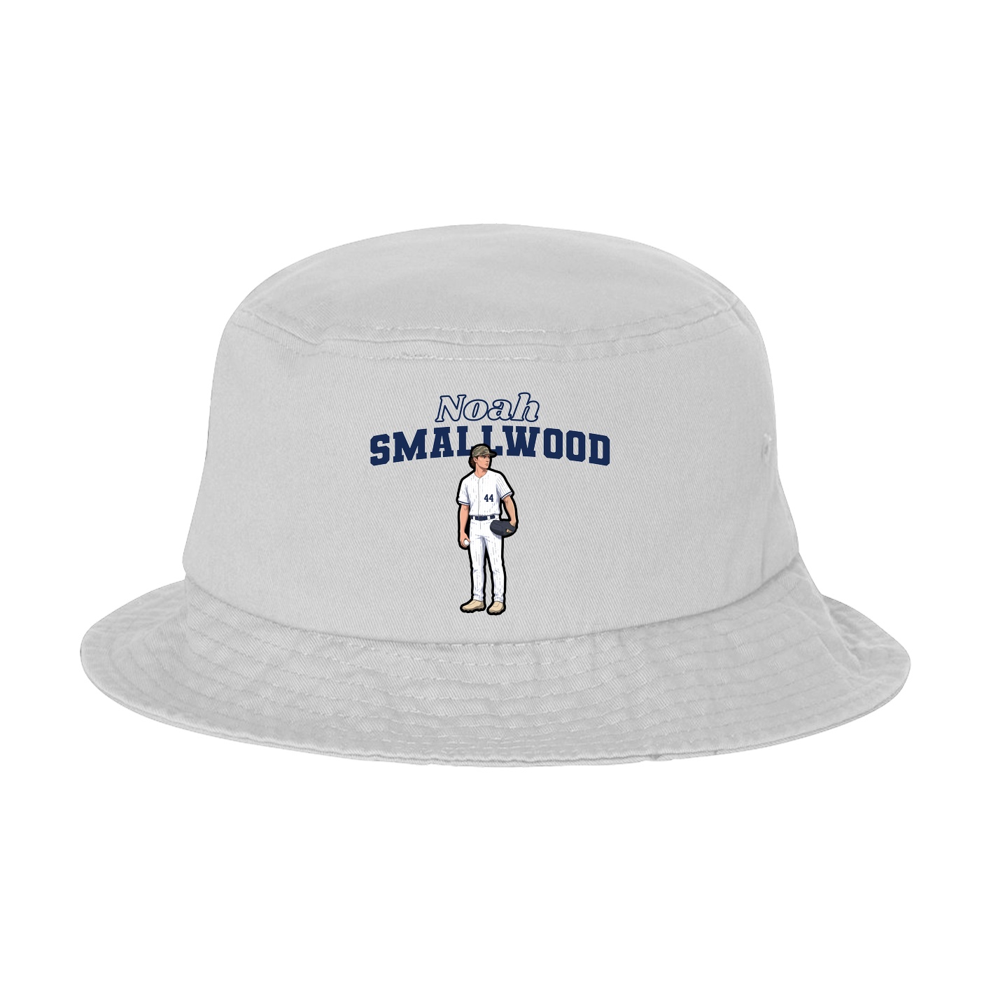 Bucket Cap — Name Arch in White