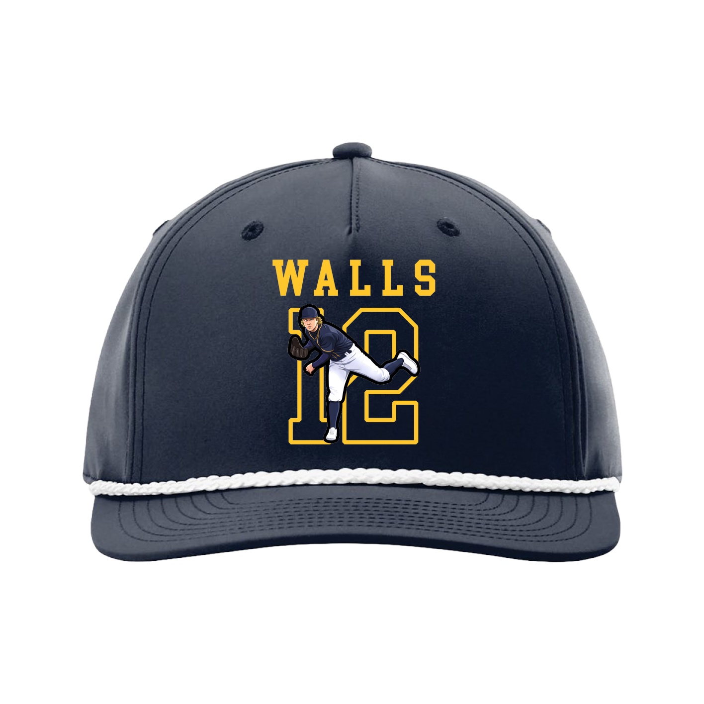 Five-Panel Classic Rope Cap — Shirsey in Navy