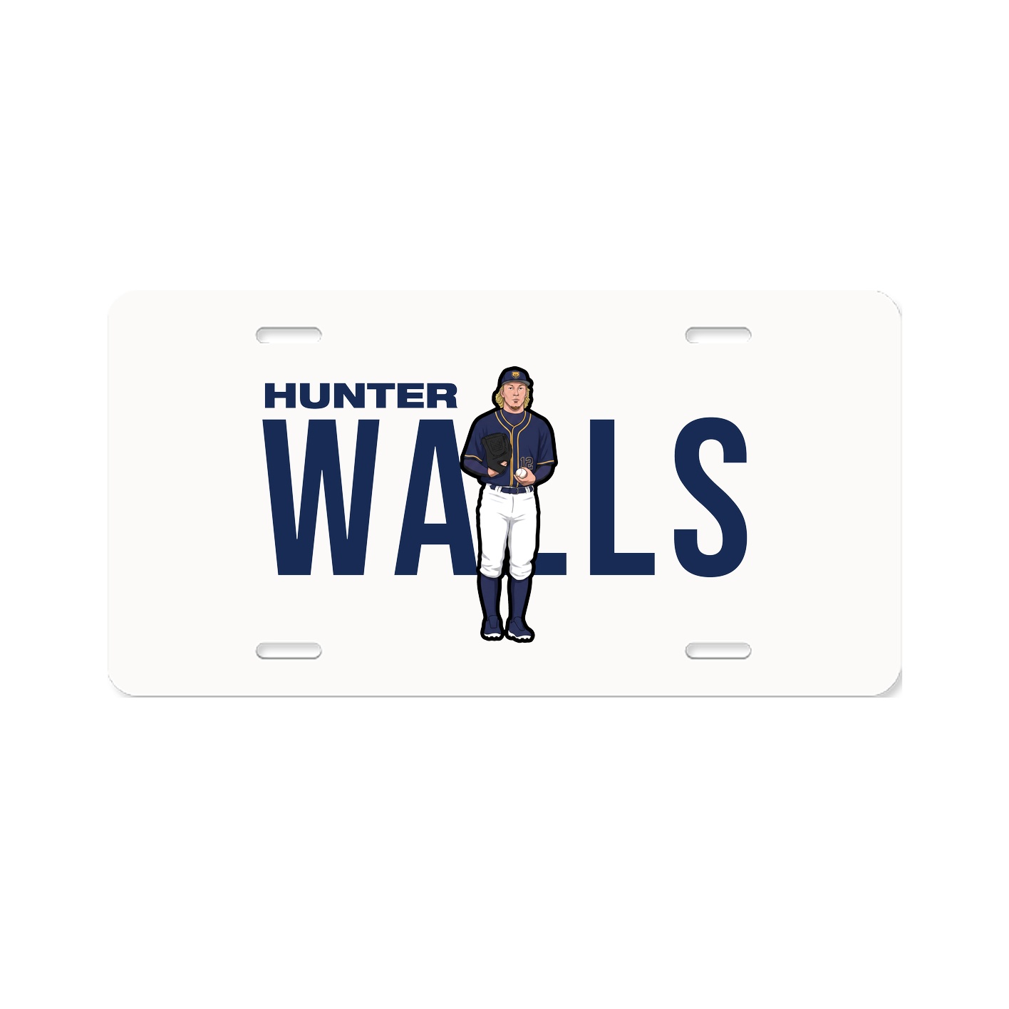 License Plate — Player Name in Classic
