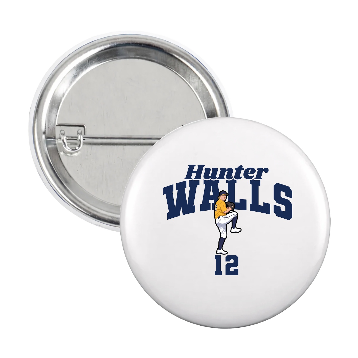 Game Day Button — Signature Arch in White