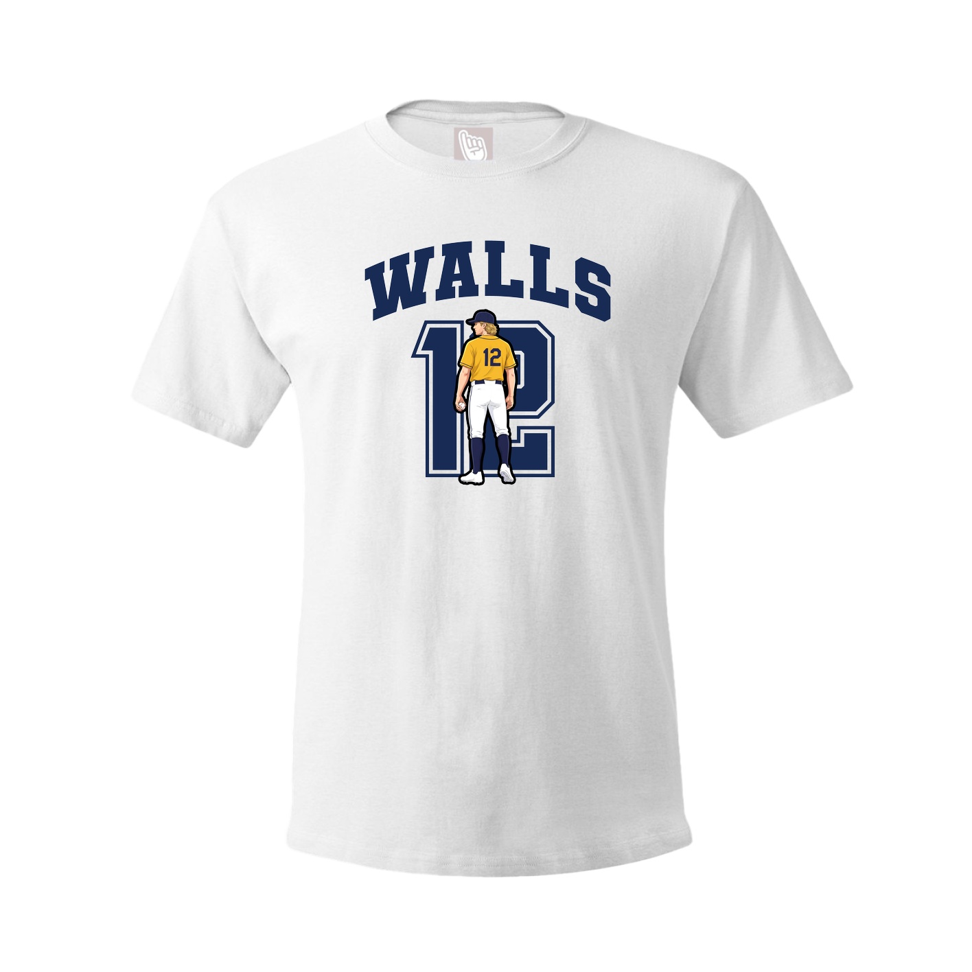 Youth Tee — Number in White