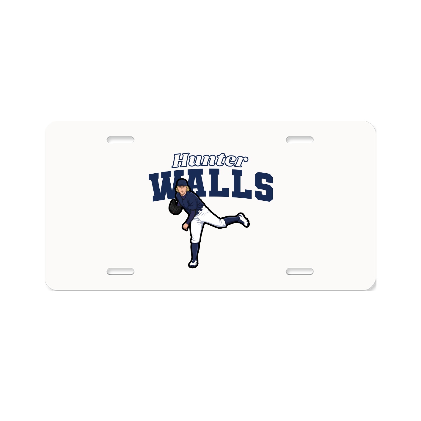 License Plate — Name Arch in Classic