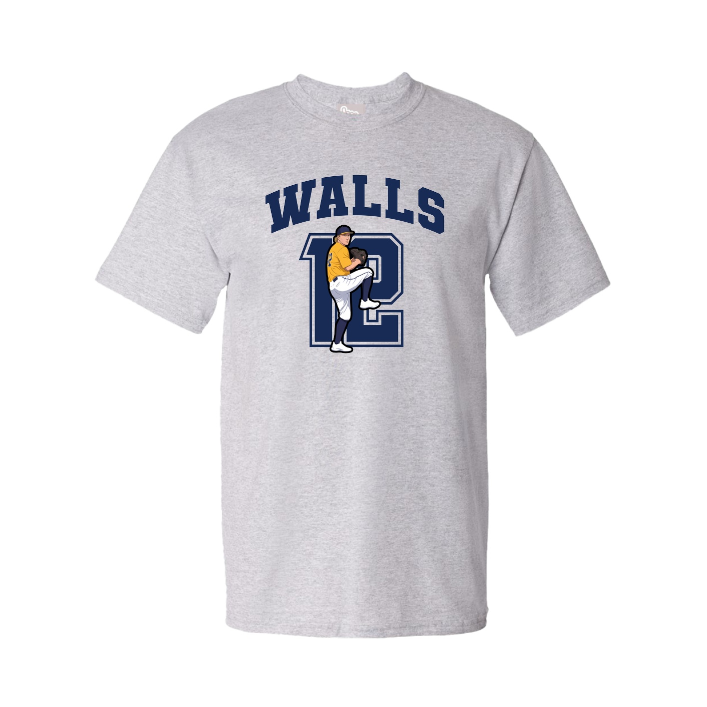 Youth Tee — Number in Grey