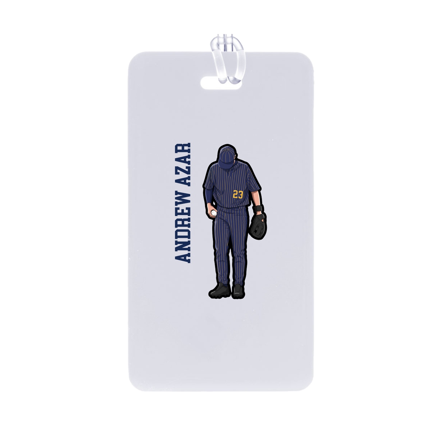 Bag Tag — Name Vertical in Classic
