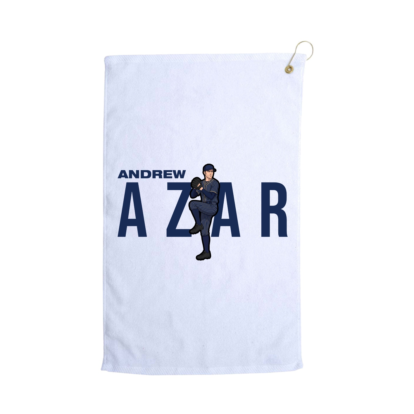 Golf Towel — Player Name in White