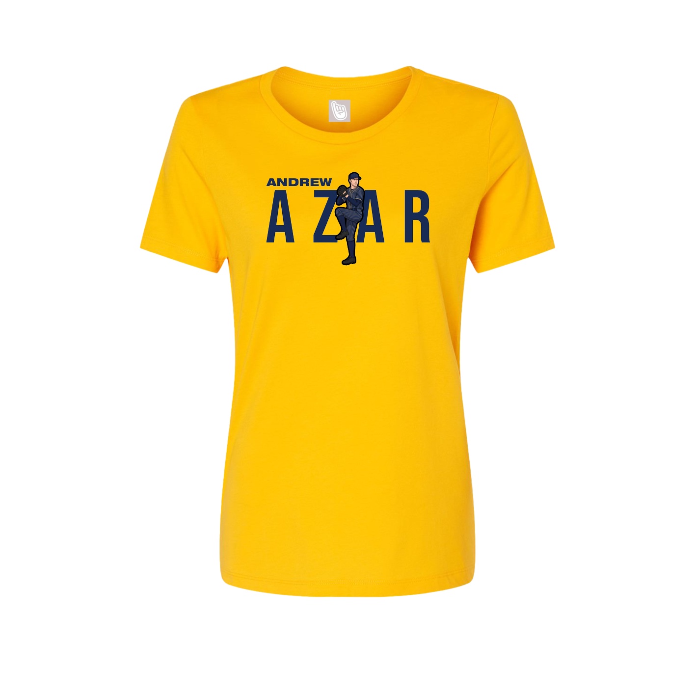 Fitted Women's Tee — Player Name in Gold