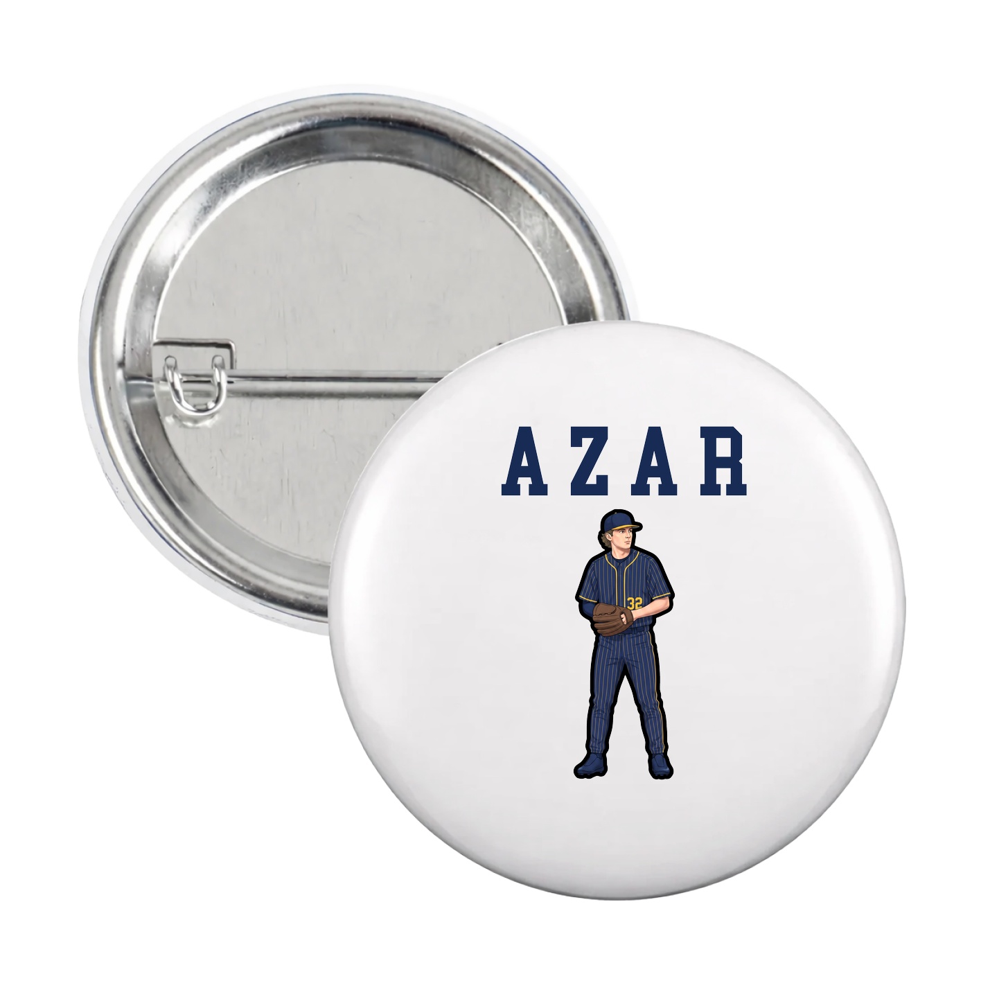 Game Day Button — Shirsey in White