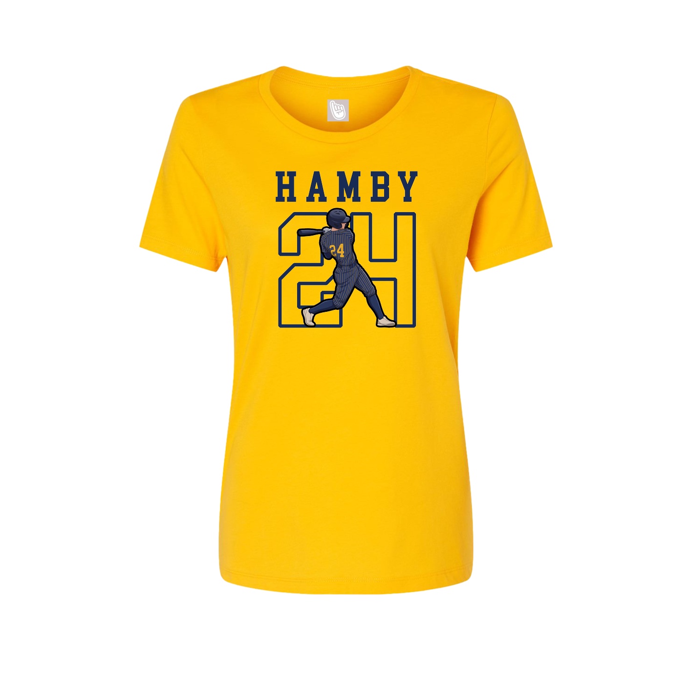 Fitted Women's Tee — Shirsey in Gold