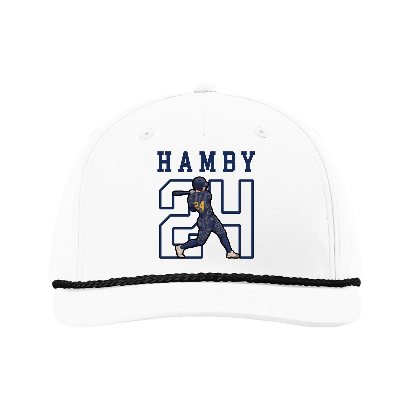 Five-Panel Classic Rope Cap — Shirsey in White