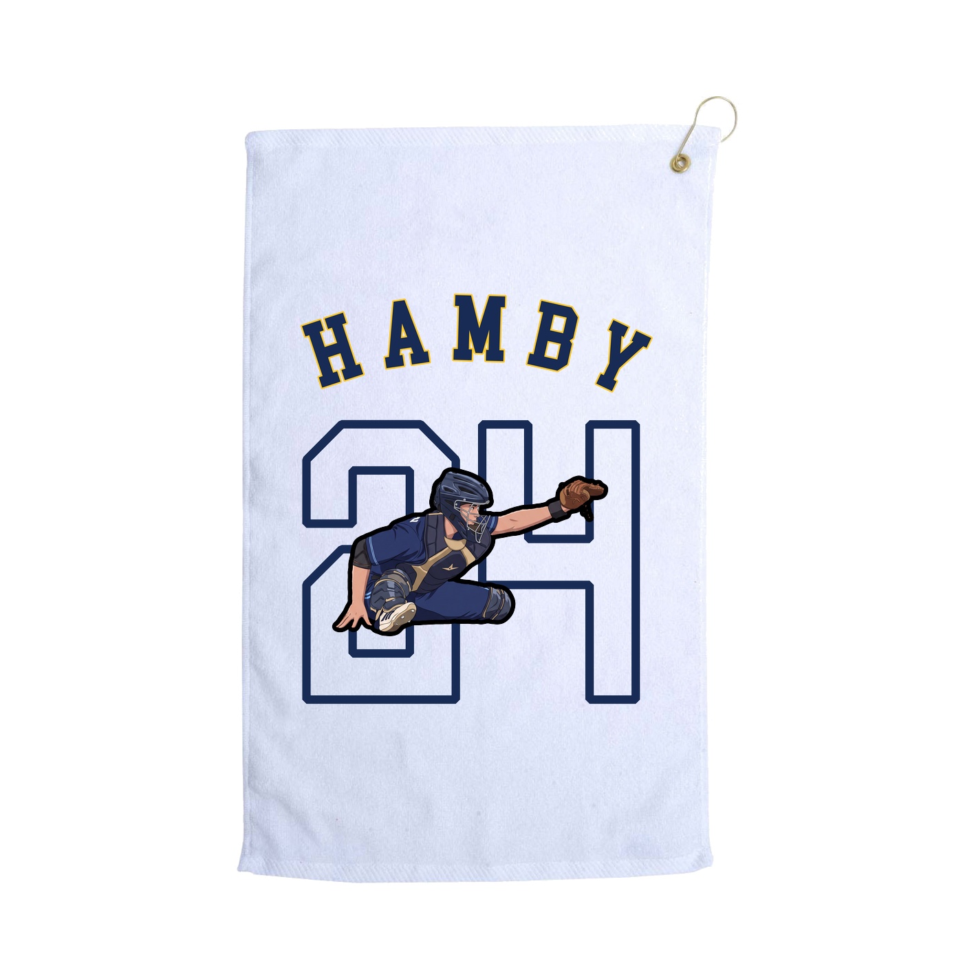 Golf Towel — Shirsey Arch in White