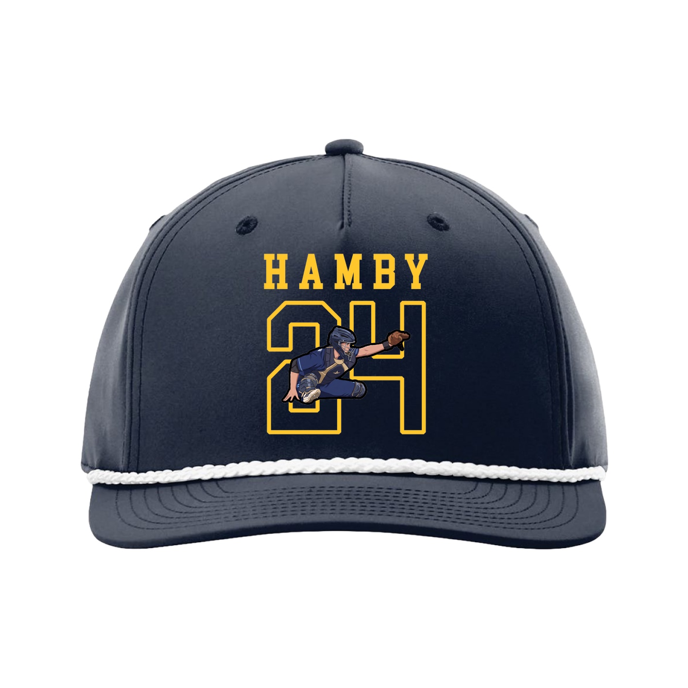 Five-Panel Classic Rope Cap — Shirsey in Navy