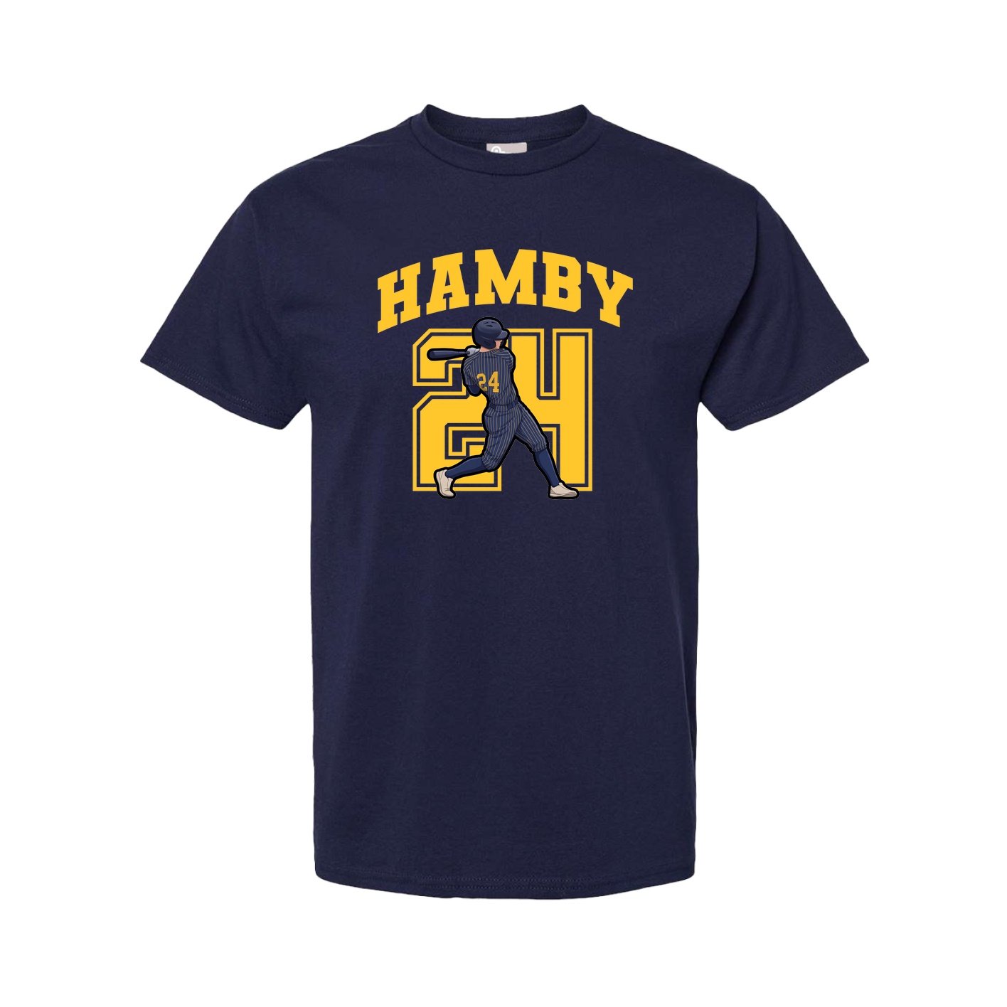 Tee — Number in Navy