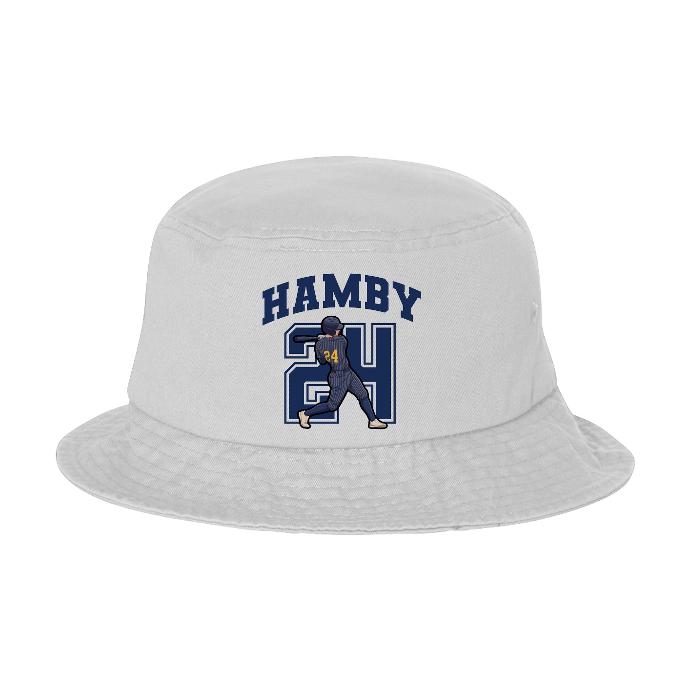 Bucket Cap — Number in White