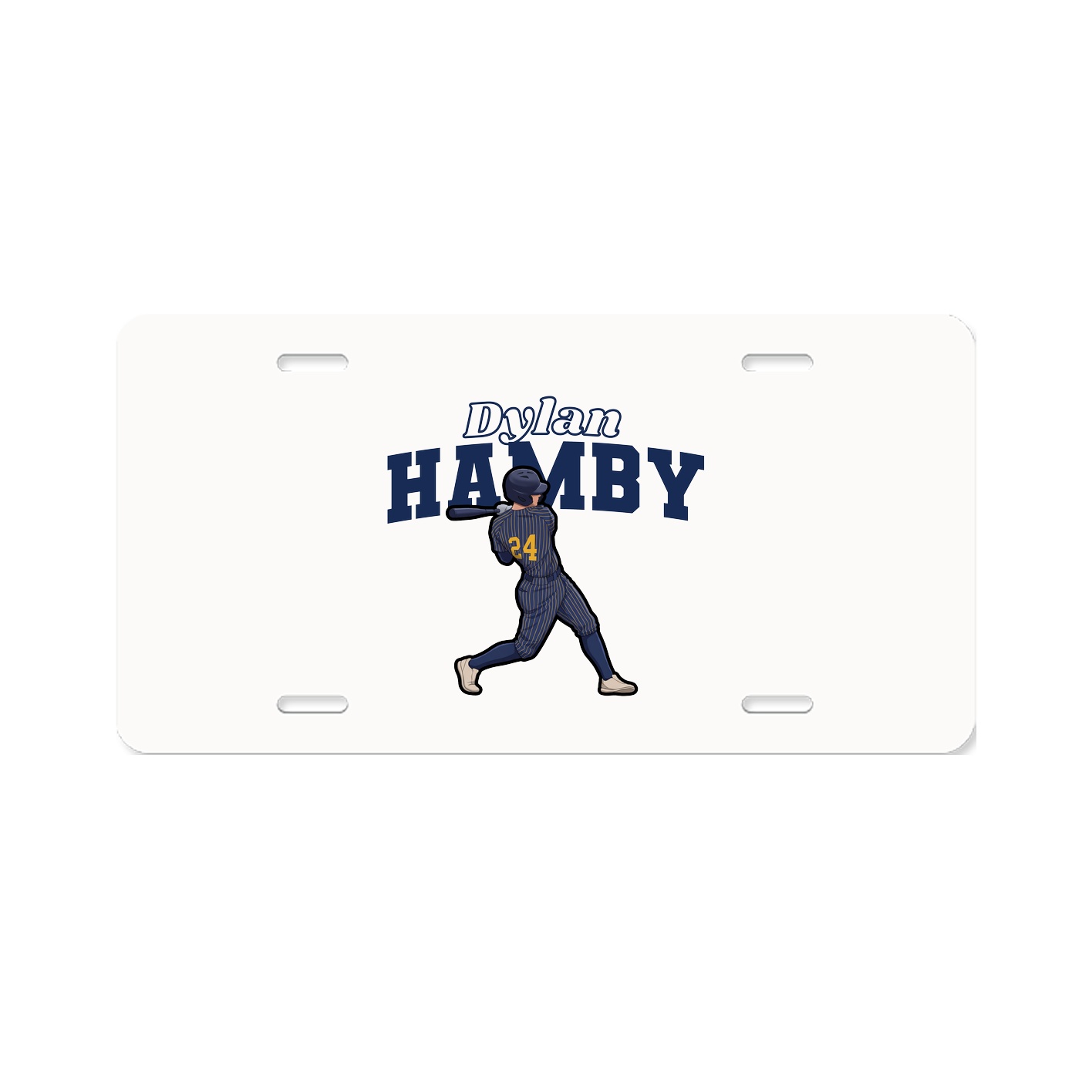 License Plate — Name Arch in Classic