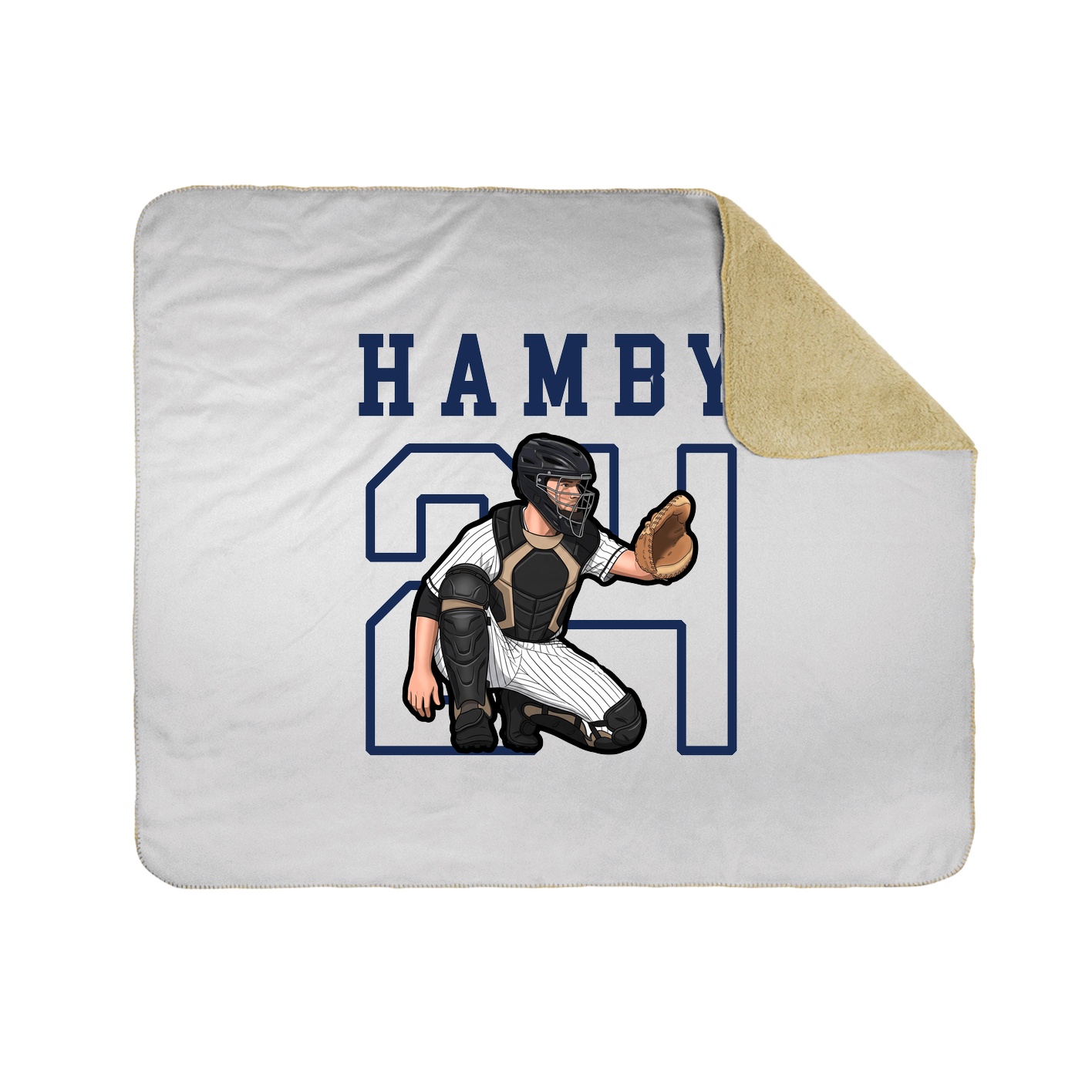 Throw Blanket — Shirsey in White