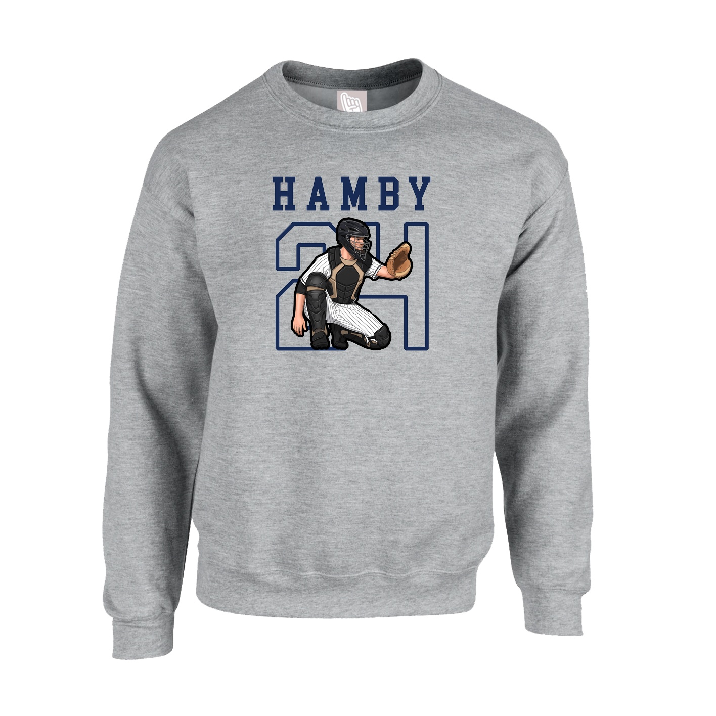 Fleece Crew — Shirsey in Grey