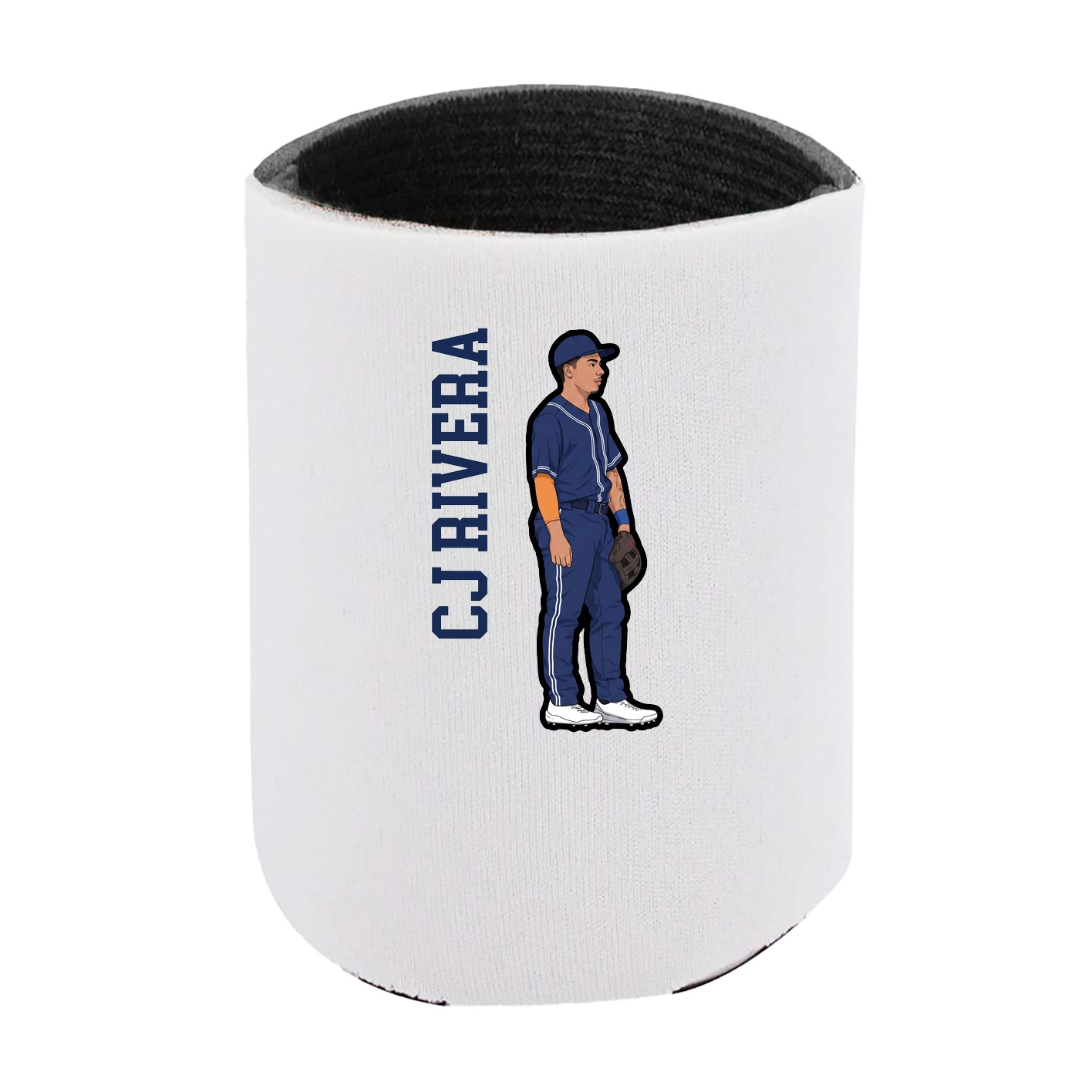 Can Holder — Name Vertical in White