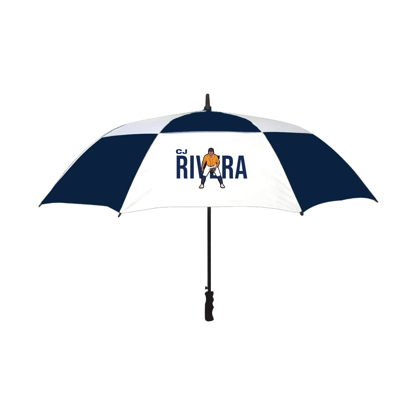 Golf Umbrella — Player Name in Navy