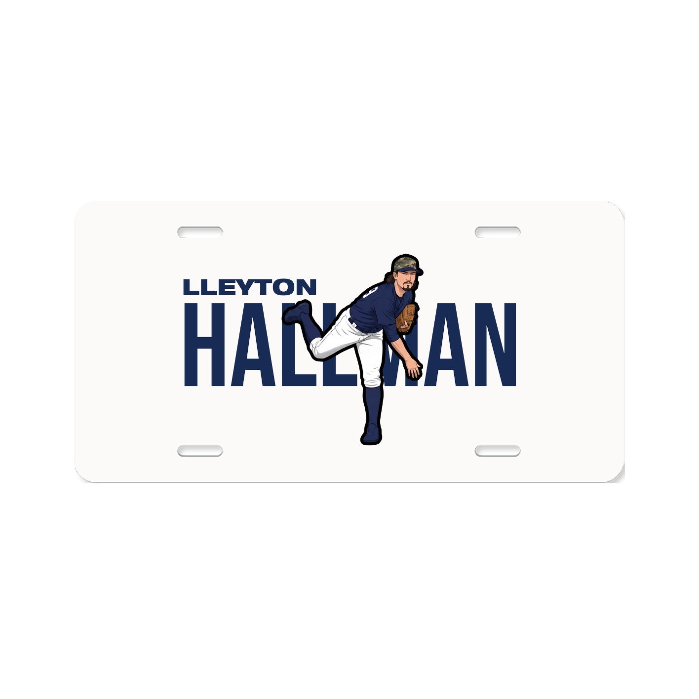 License Plate — Player Name in Classic