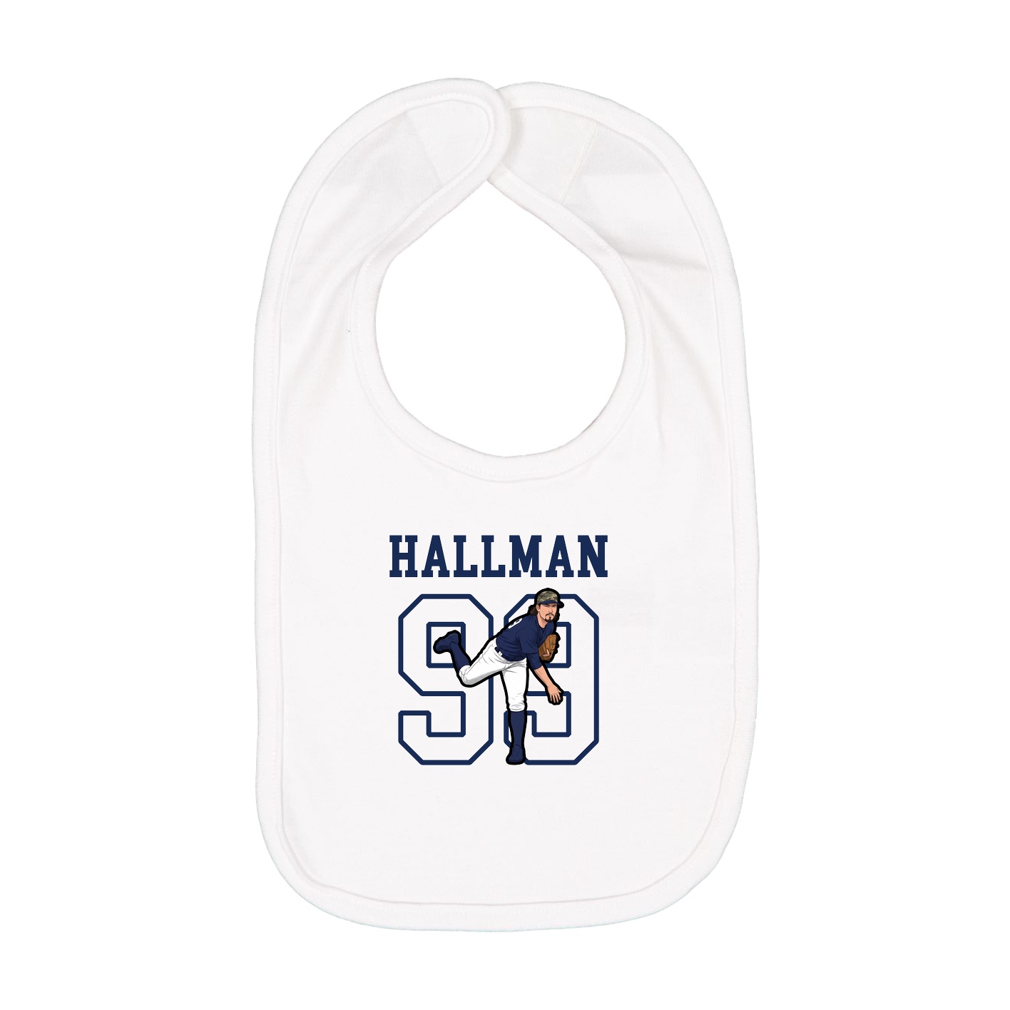 Infant Bib — Shirsey in White