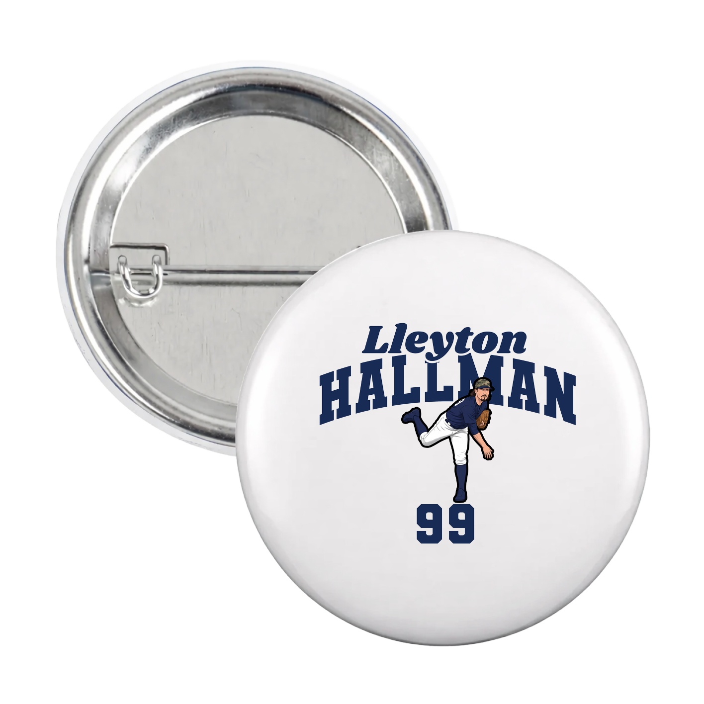 Game Day Button — Signature Arch in White