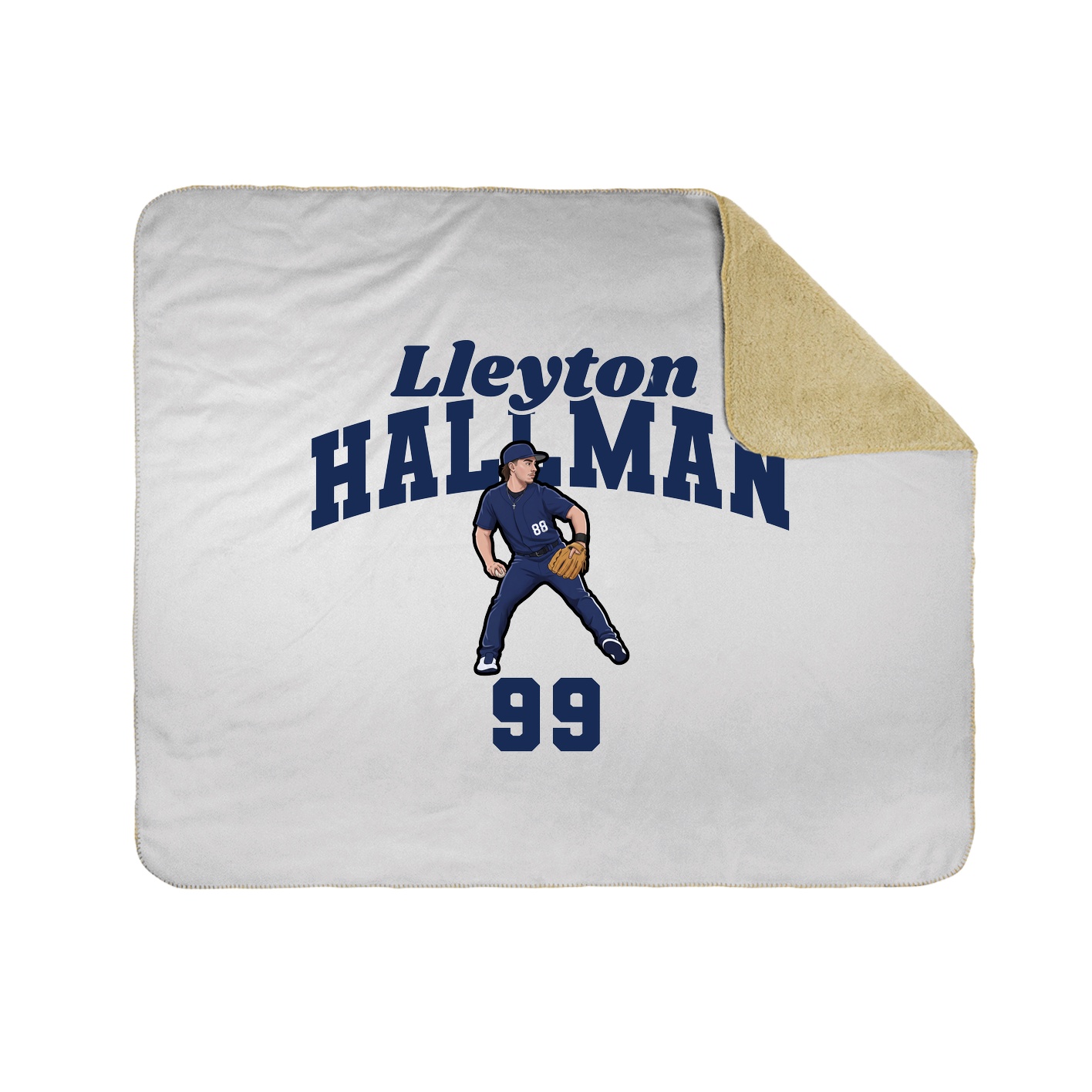 Throw Blanket — Signature Arch in White