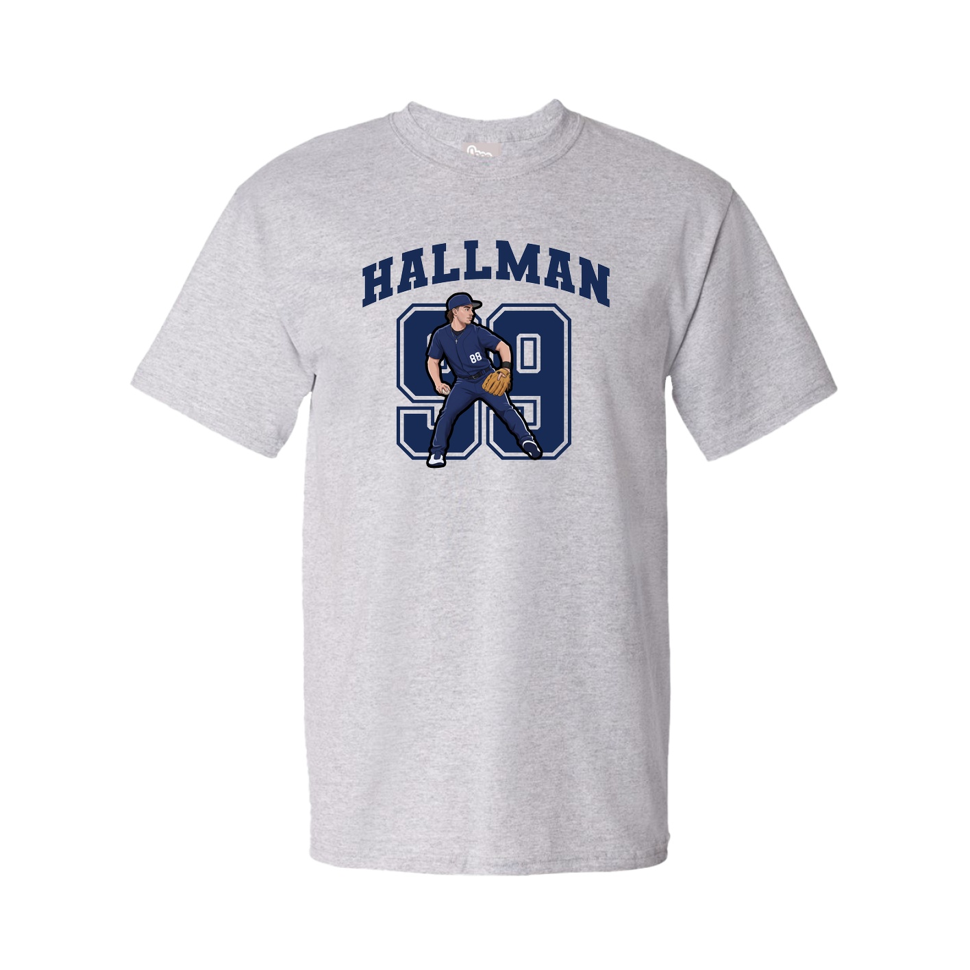 Youth Tee — Number in Grey