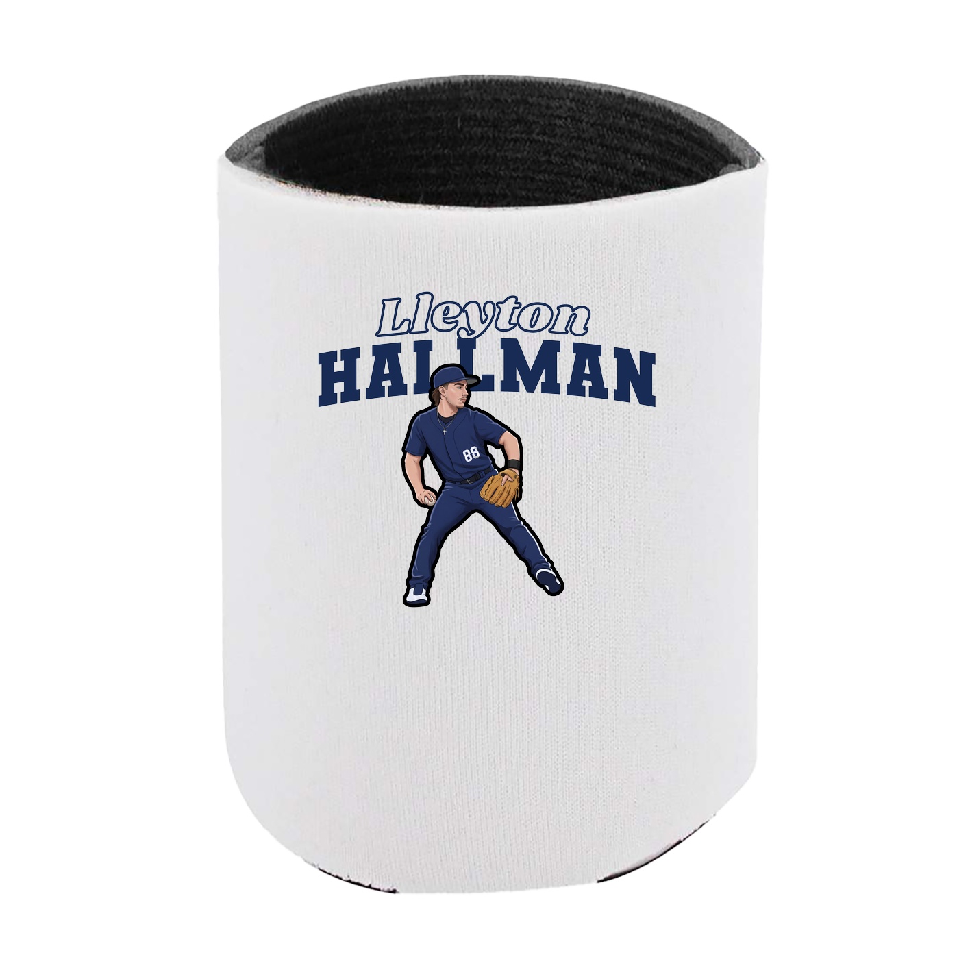 Can Holder — Name Arch in White