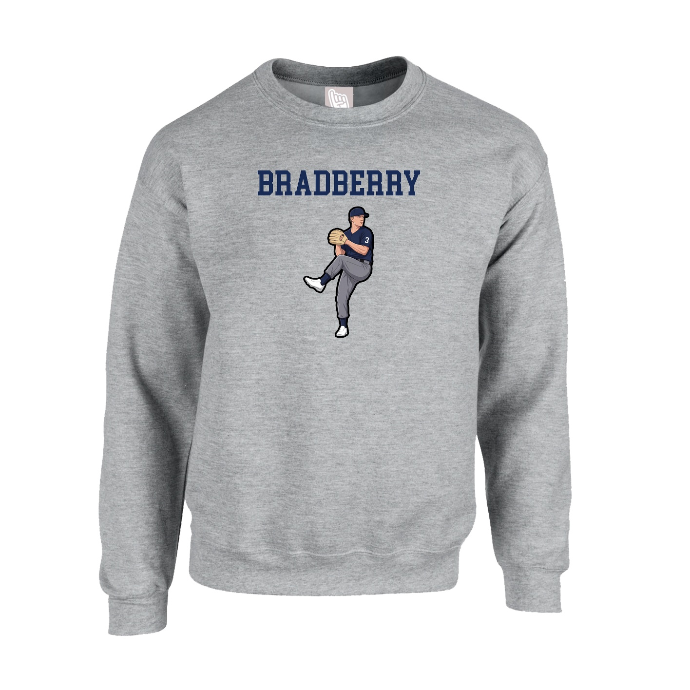 Fleece Crew — Shirsey in Grey
