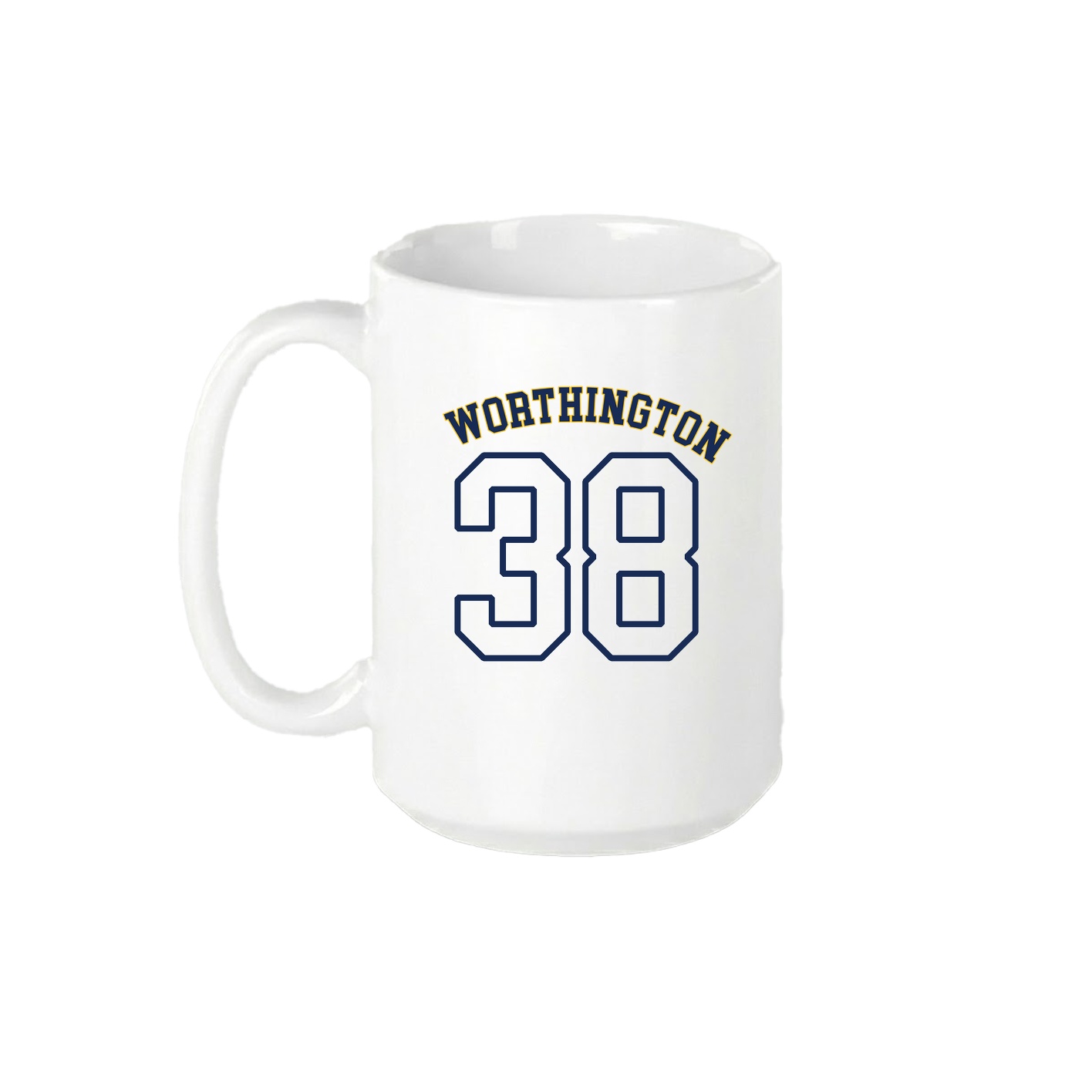 15oz Coffee Mug — Shirsey Arch in White