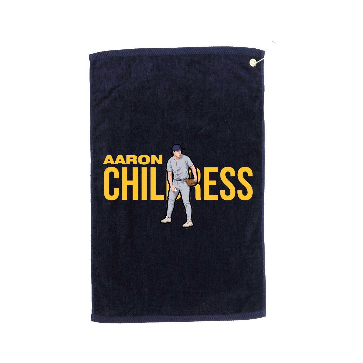 Golf Towel — Player Name in Navy