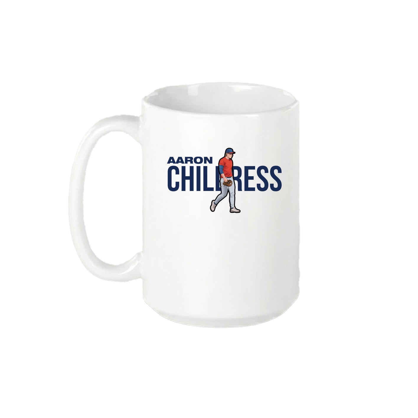 15oz Coffee Mug — Player Name in White