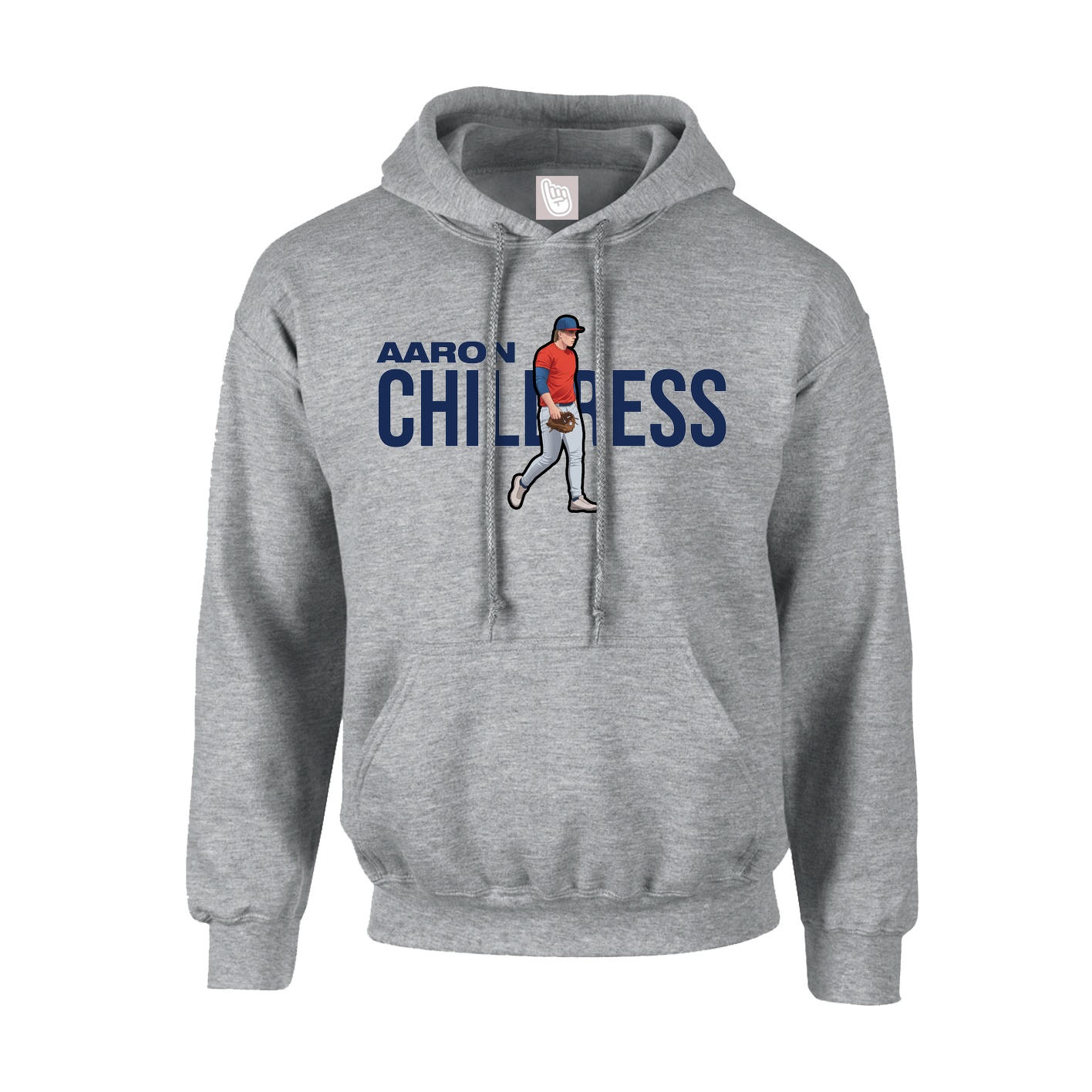 Youth Hoodie — Player Name in Grey