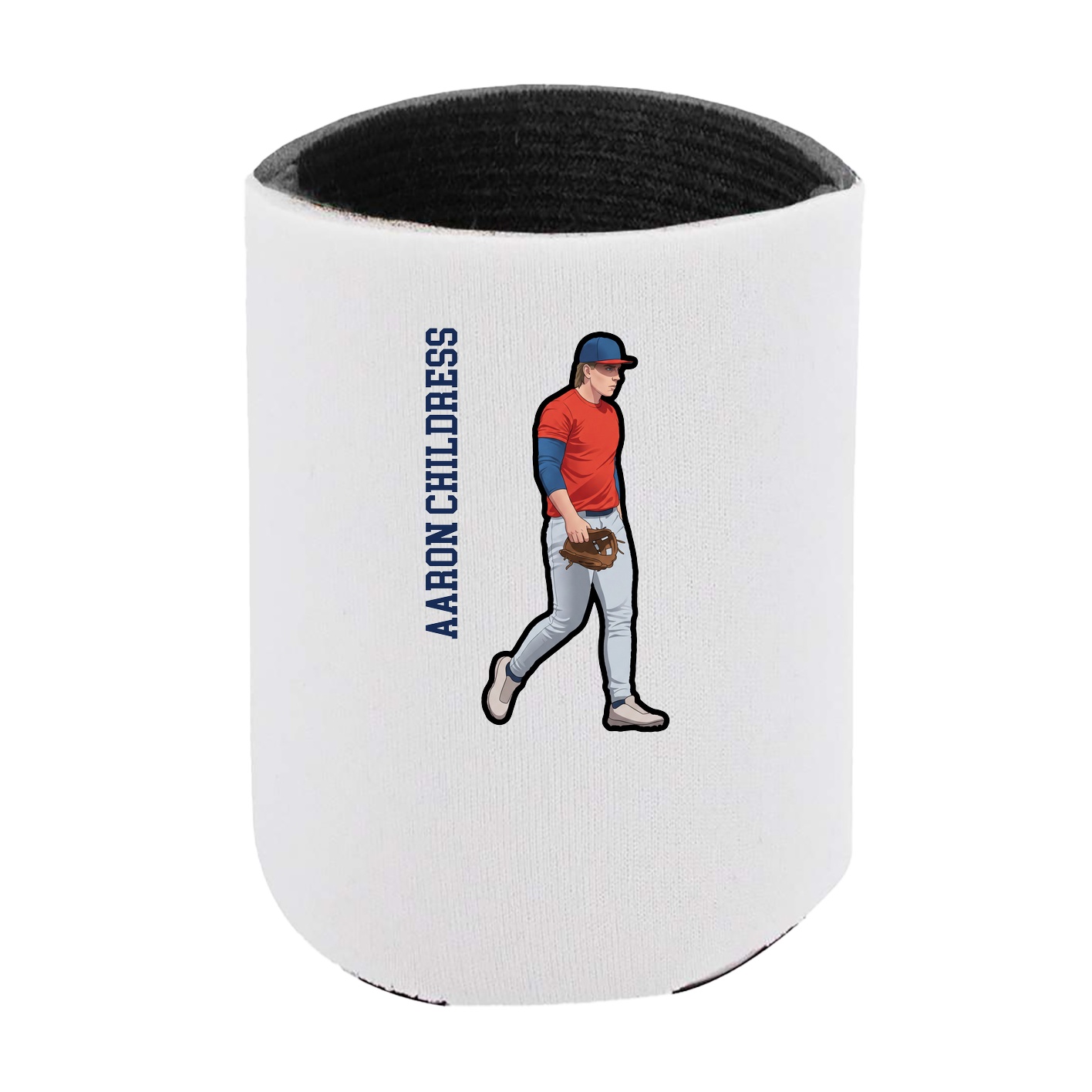 Can Holder — Name Vertical in White