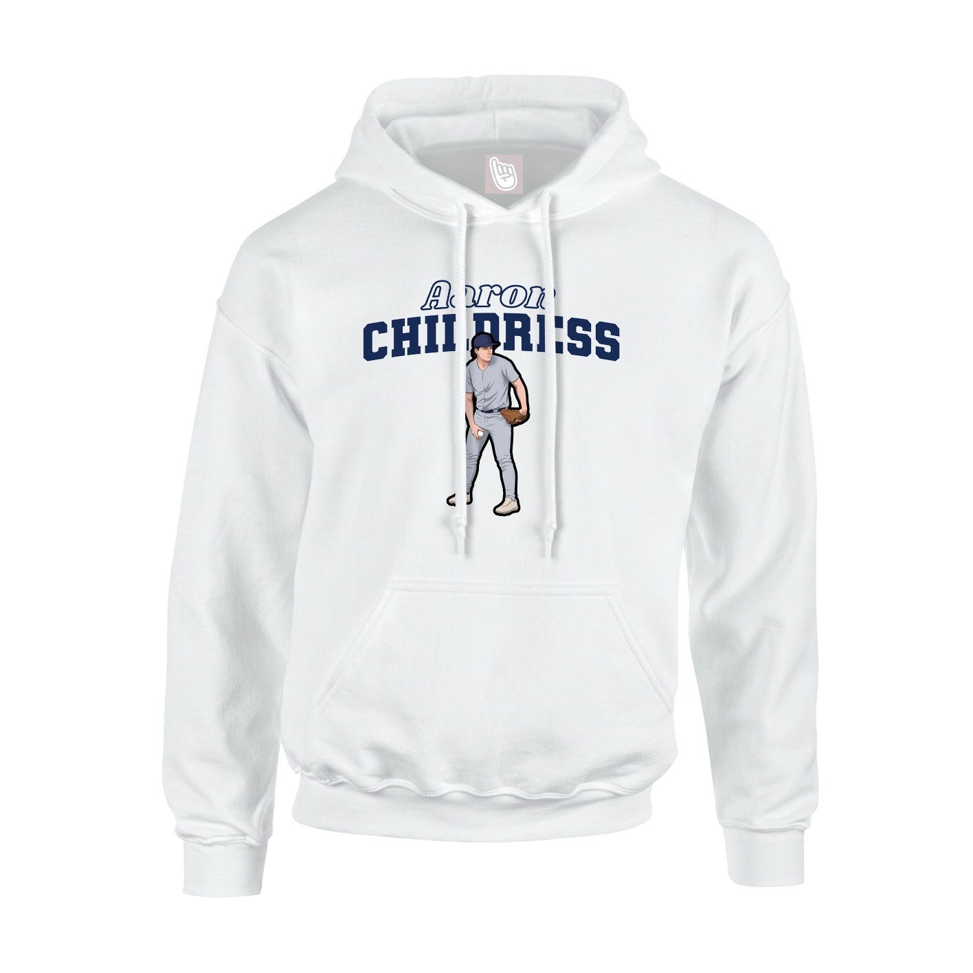 Hoodie — Name Arch in White