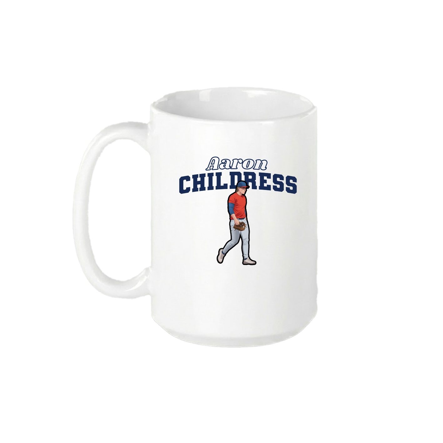 15oz Coffee Mug — Name Arch in White