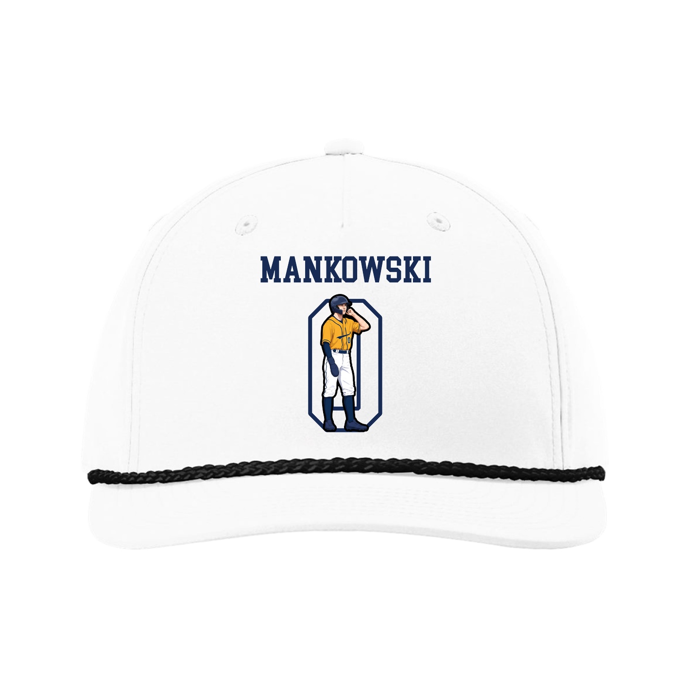 Five-Panel Classic Rope Cap — Shirsey in White