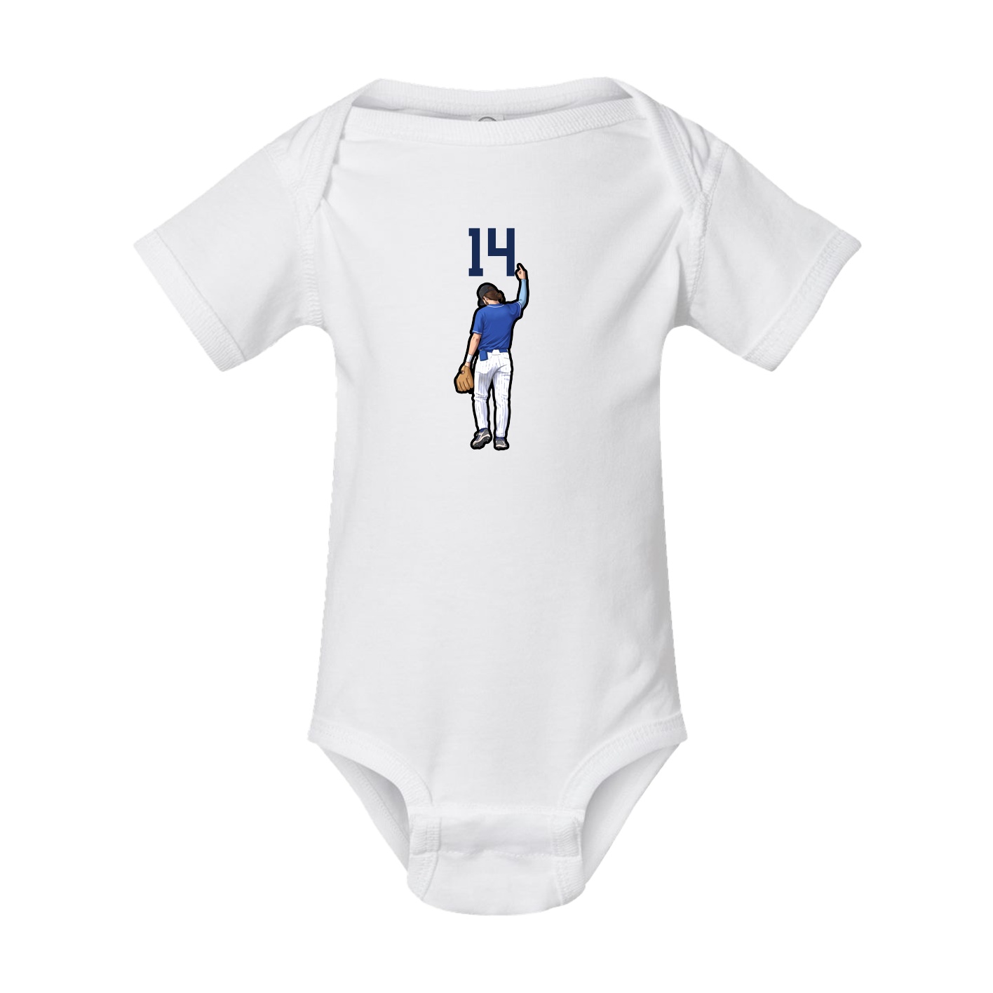 Baby Onesie — Number Top in White
