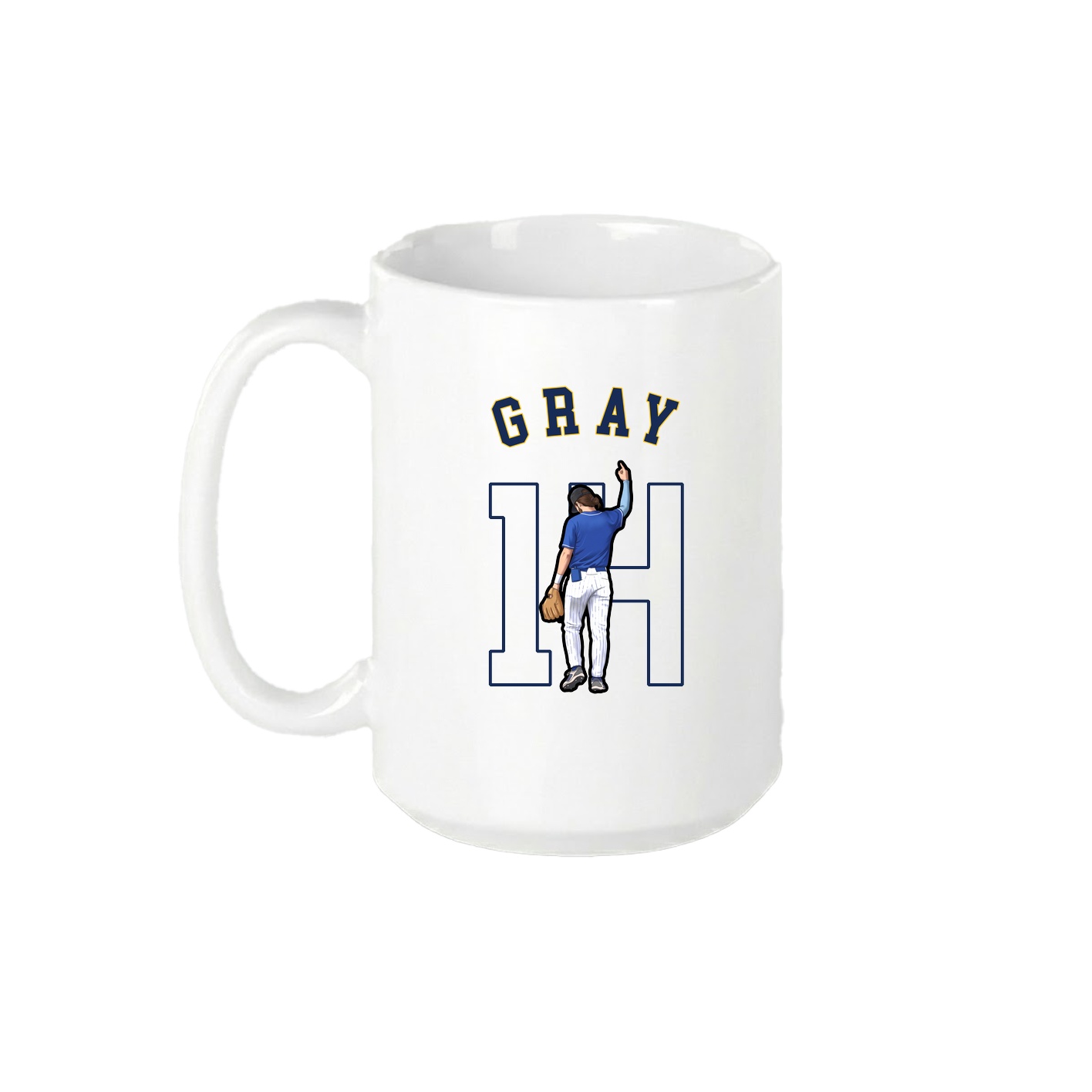 15oz Coffee Mug — Shirsey Arch in White