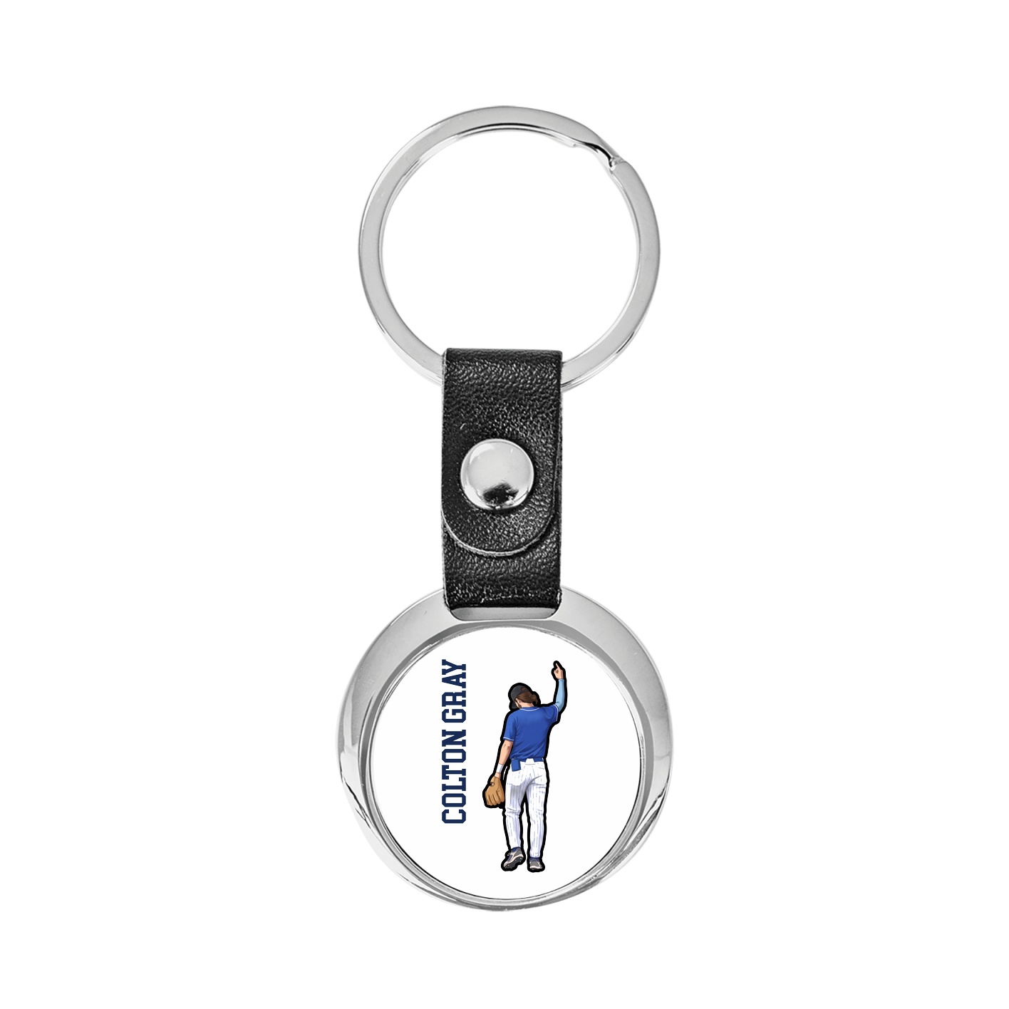Key Chain — Name Vertical in Classic