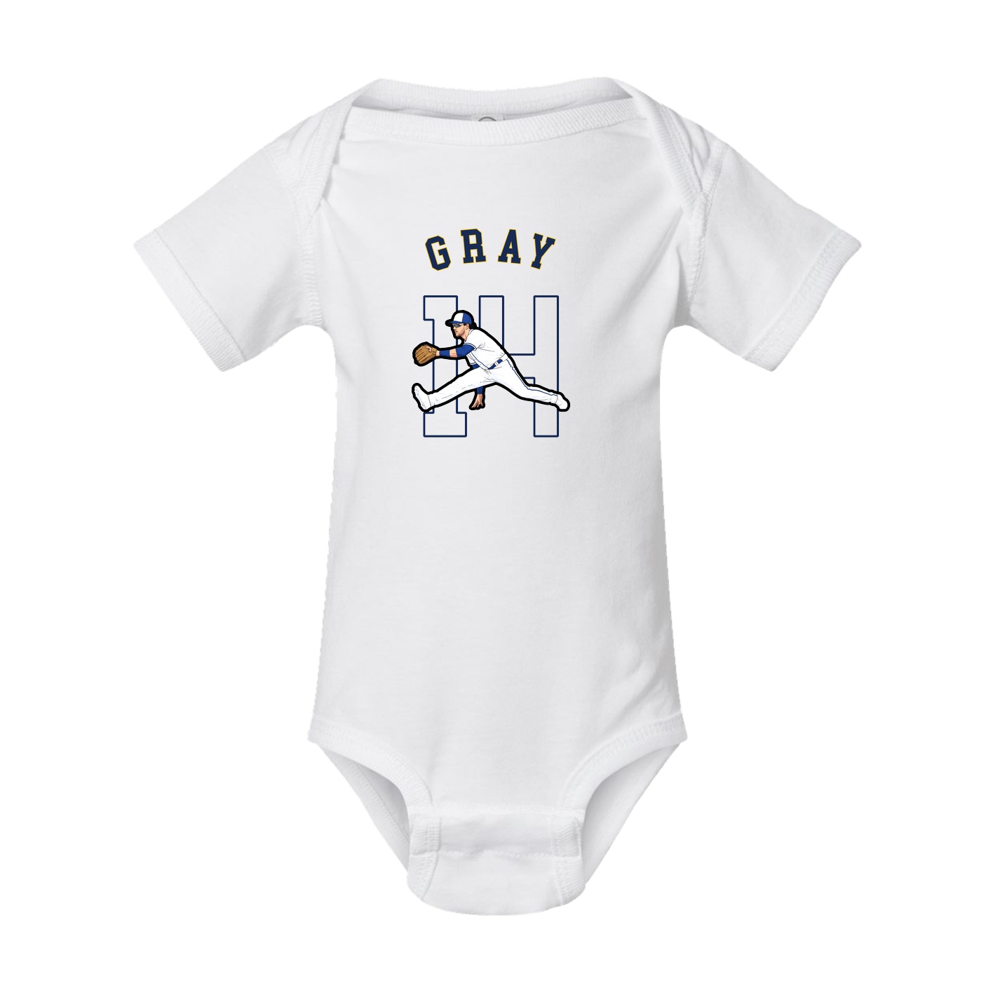Baby Onesie — Shirsey Arch in White