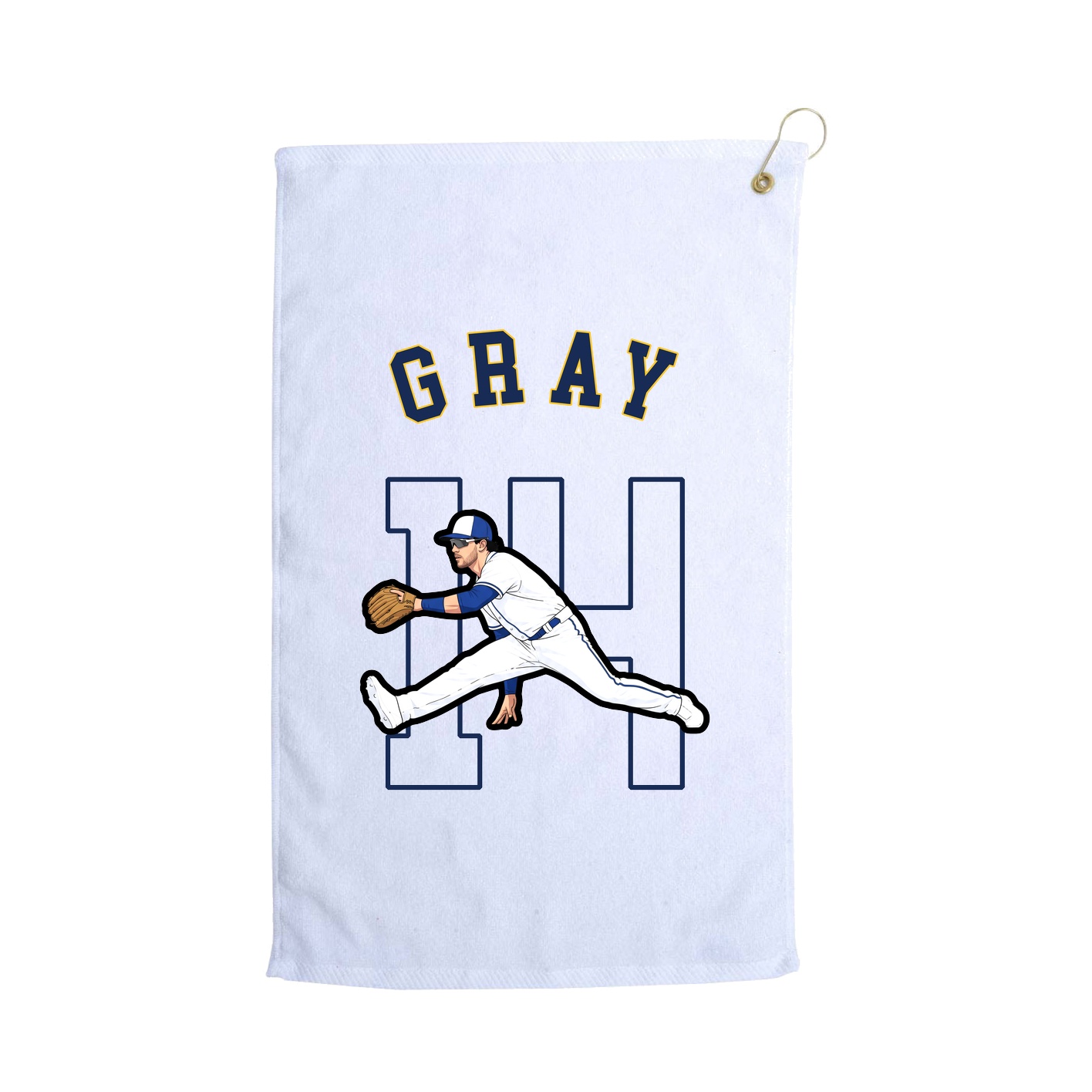 Golf Towel — Shirsey Arch in White