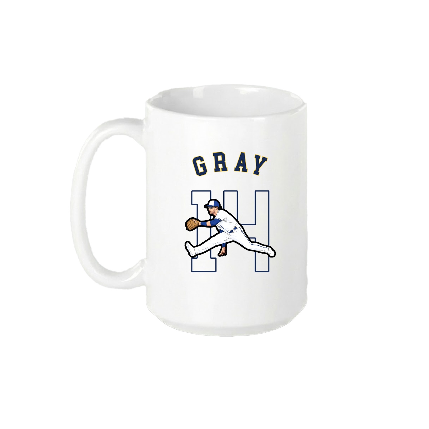 15oz Coffee Mug — Shirsey Arch in White