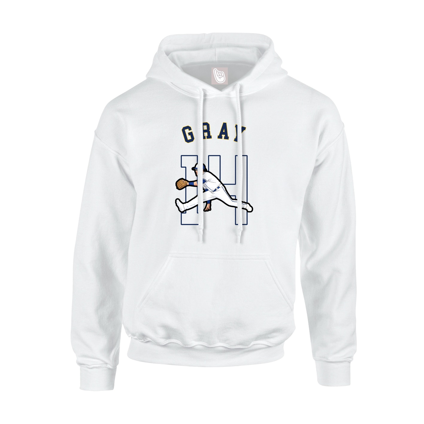 Hoodie — Shirsey Arch in White