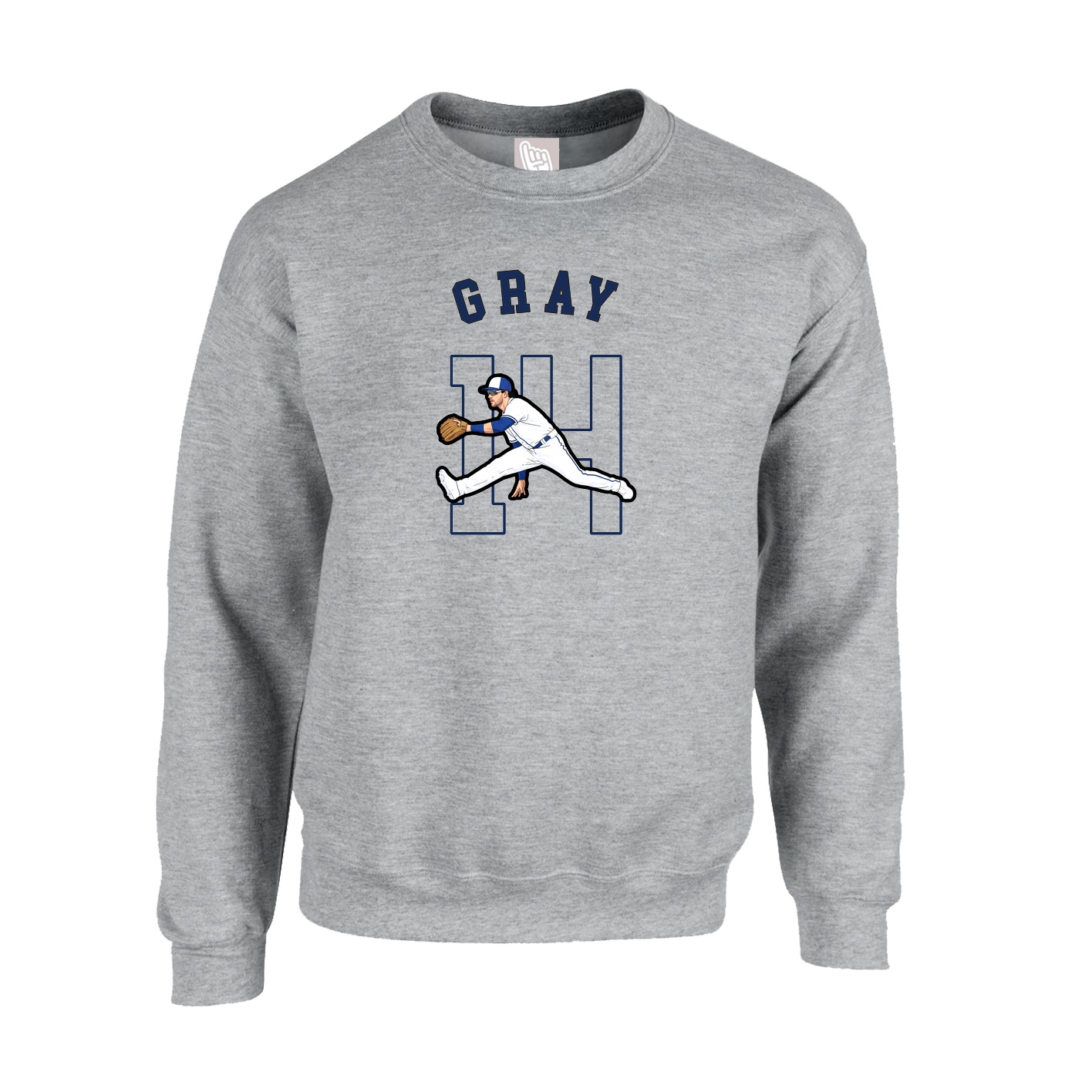 Fleece Crew — Shirsey Arch in Grey