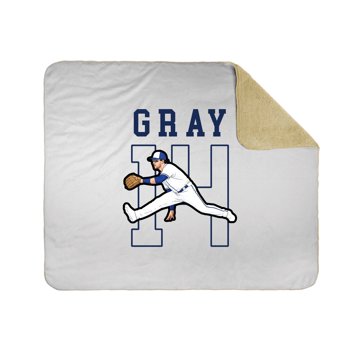 Throw Blanket — Shirsey in White