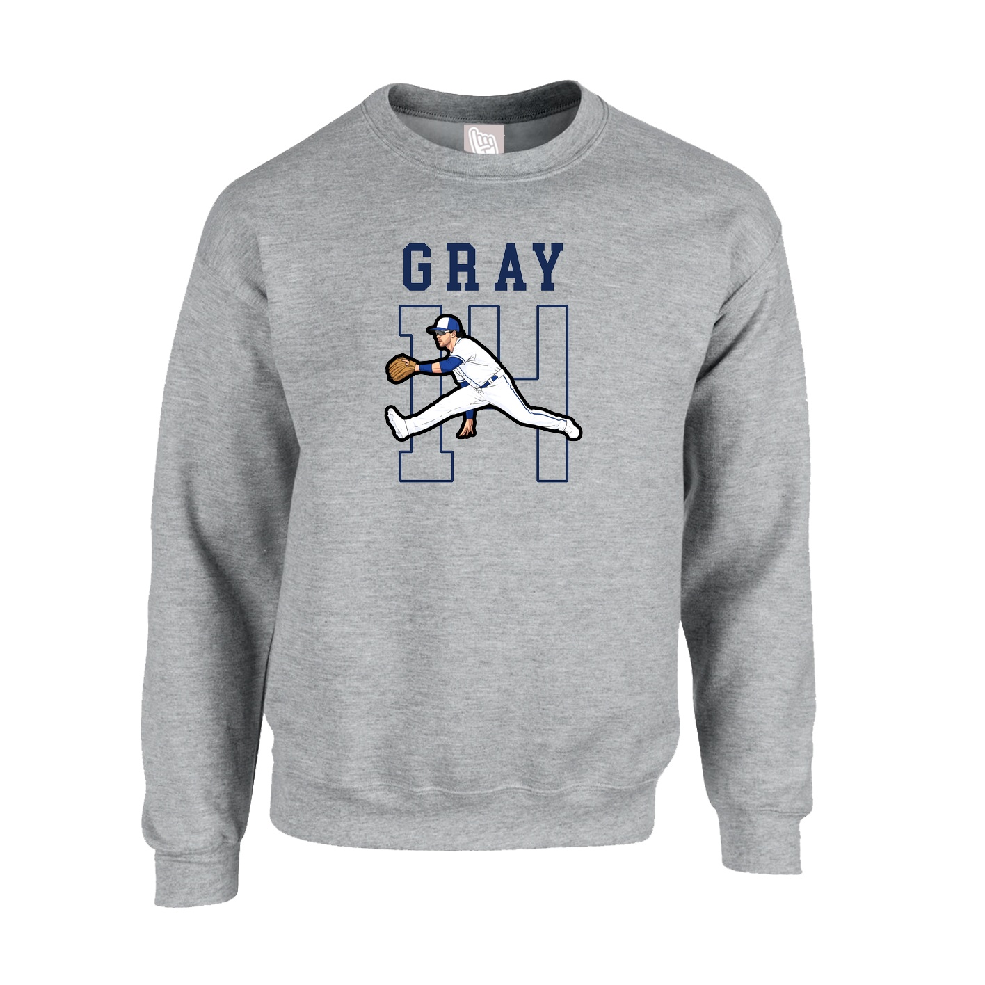 Fleece Crew — Shirsey in Grey