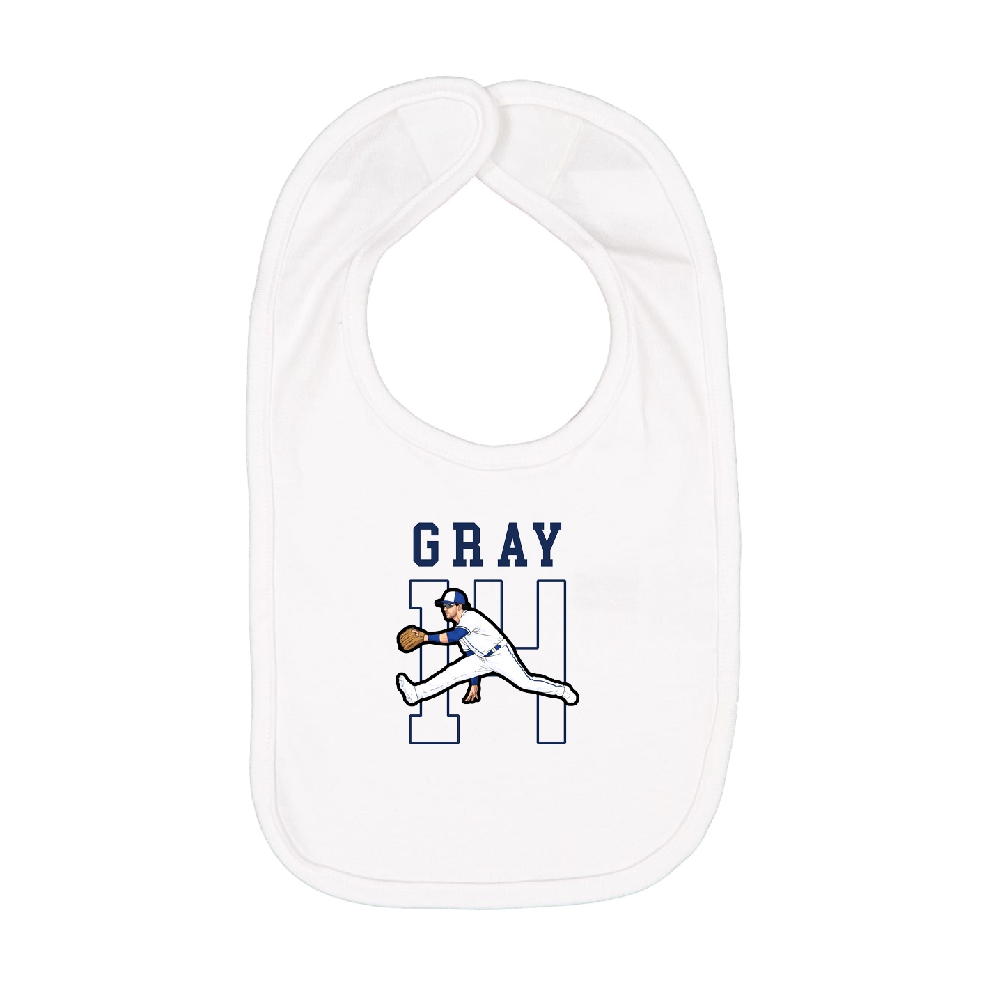 Infant Bib — Shirsey in White